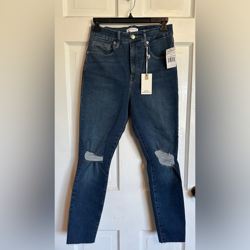Good American | GOOD WAIST CROP SHADOW POCKETS Jeans - Picture 5 of 14